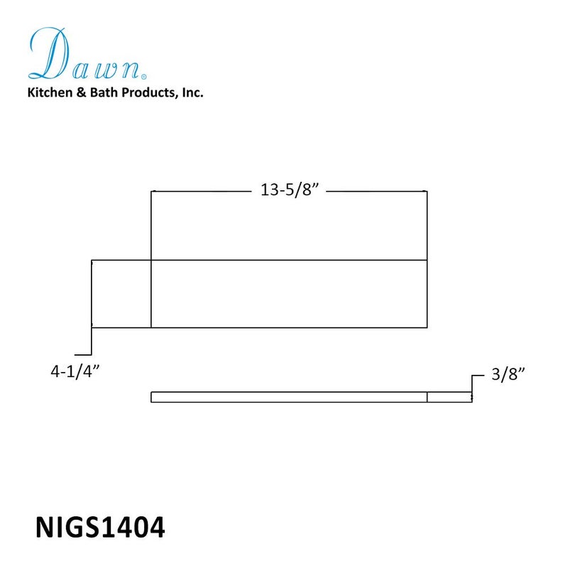 DawnÂ® Glass Shelf for Shower Niche - Image 2
